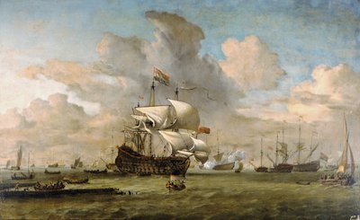 Hollandia, 1692 alkotó: Willem van de Velde the Younger