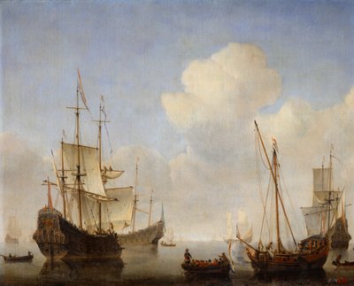 A holland osztag a nyugat-afrikai parton, 1660-as évek. alkotó: Willem van de Velde the Younger