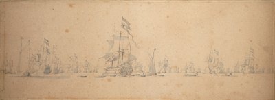 Haditanács a holland flottában alkotó: Willem van de the Elder Velde