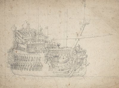Egy francia kétfedeles portréja alkotó: Willem van de the Elder Velde