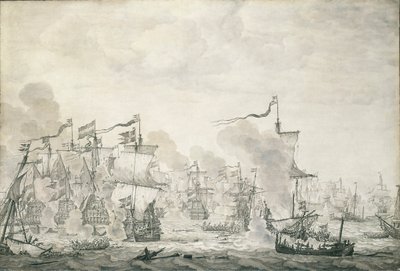 A Soundi csata, 1658. október 29. - november 8., 1660 körül (olajfestmény) alkotó: Willem van de the Elder Velde