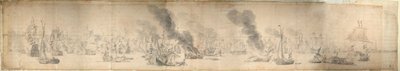 A Soundi csata, 1658. október 29., 1658 körül (papír) alkotó: Willem van de the Elder Velde