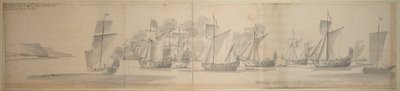 Modenai Mária átkelése Calais-ból Doverbe, 1673. november 21. / december 1. alkotó: Willem van de the Elder Velde