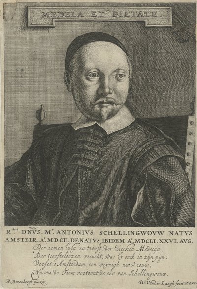 Antonius Schellingwou portréja alkotó: Willem van der Laegh