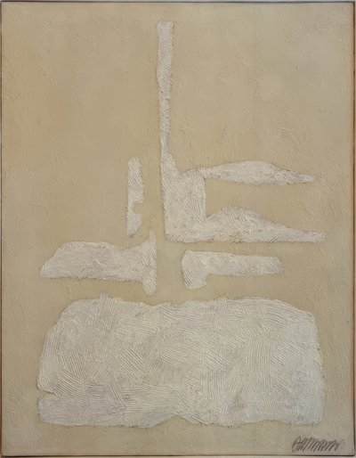 Hani-i-fehér, fésült szálakkal alkotó: Willi Baumeister