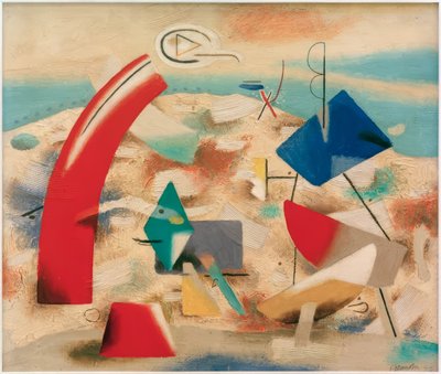 Vidám táj IV alkotó: Willi Baumeister