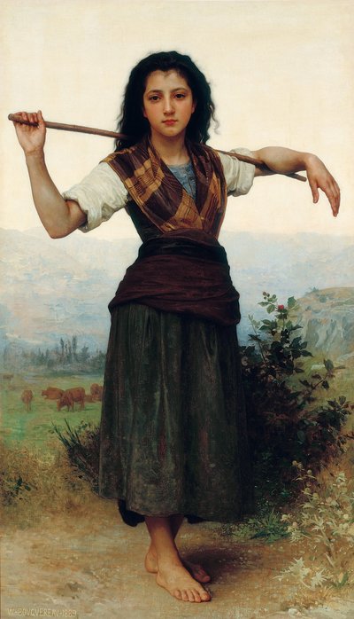 A kis pásztornő alkotó: William-Adolphe Bouguereau