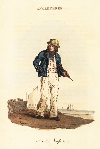 Brit tengerész Lord Nelson haditengerészetében alkotó: William (after) Alexander