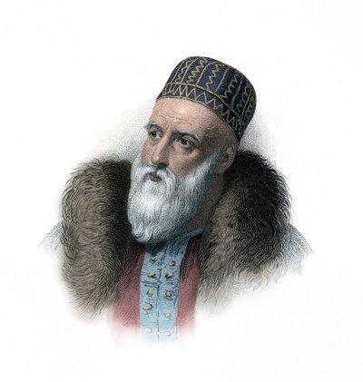 Ali Pacha / pasa, más néven "Yannina oroszlánja". alkotó: William (after) Finden