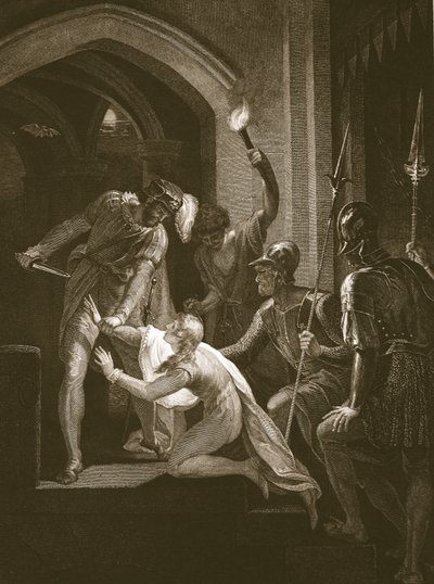 Arthur halála, vésette J. Fittler, illusztráció David Hume 