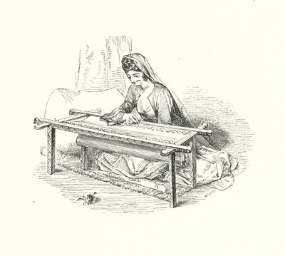 Női hímzés (gravírozás) alkotó: William (after) Harvey