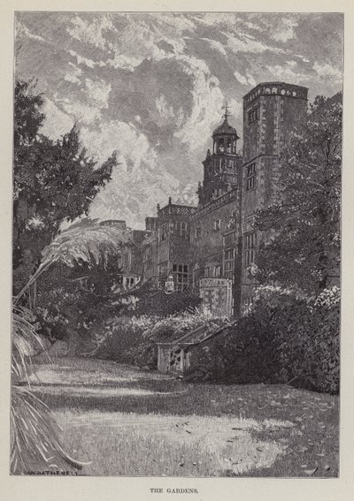 Hatfield House, The Gardens (litho) alkotó: William (after) Hatherell