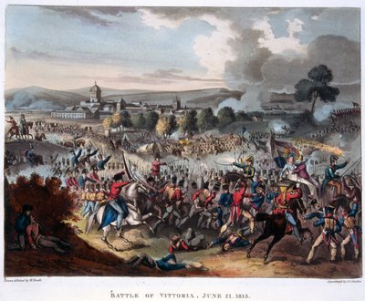 Arthur Wellesley (1769-1852) Lord Wellington belép Salamancába, metszett J. C. Stadler, megjelent 1818 (akvatinta) alkotó: William (after) Heath