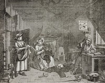 Szomorú költő, William Hogarth festménye után alkotó: William (after) Hogarth