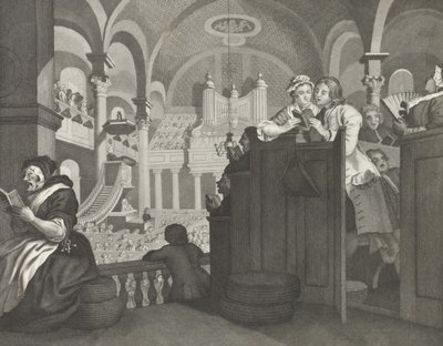 Jógyermek szabad vasárnapja - alkotó: William (after) Hogarth