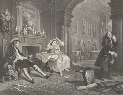 Házasság a la Mode-ban alkotó: William (after) Hogarth