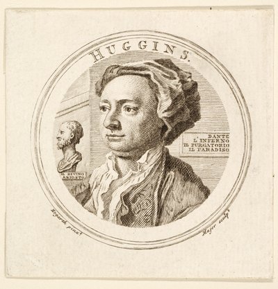 William Huggins portréja, kocsma. 1760 (metszet) alkotó: William (after) Hogarth