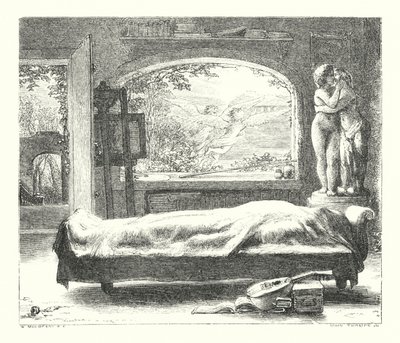 Az elhagyott ház (metszet) alkotó: William (after) Mulready