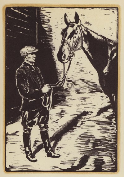 Illusztráció egy rókavadász ember emlékirataihoz, Siegfried Sassoon (fametszet) alkotó: William (after) Nicholson