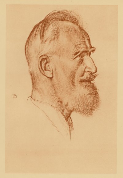 George Bernard Shaw portréja (litográfia) alkotó: William (after) Rothenstein