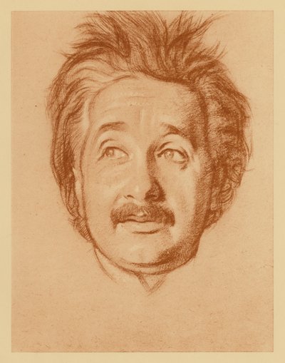 Albert Einstein professzor portréja (litográfia) alkotó: William (after) Rothenstein