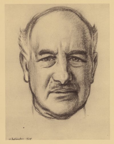 Lord Melchett of Landford portréja (litográfia) alkotó: William (after) Rothenstein