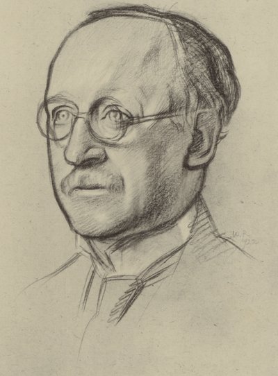 Sir Edwin Lutyens, RA (litho) alkotó: William (after) Rothenstein