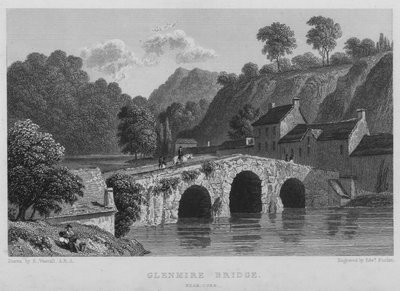 Glenmire híd, Cork közelében (metszet) alkotó: William (after) Westall