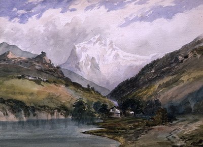 Wetterhorn, Berni Felvidék (olaj, vászon) alkotó: William (circle of) Callow