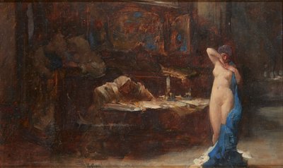Tanácsban (olaj a fedélzeten) alkotó: William A. Breakspeare