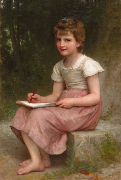 Egy hívás, 1896. alkotó: William Adolphe Bouguereau