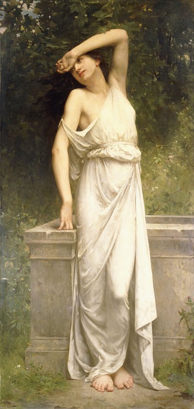 Klasszikus szépség egy kút mellett, alkotó: William-Adolphe Bouguereau