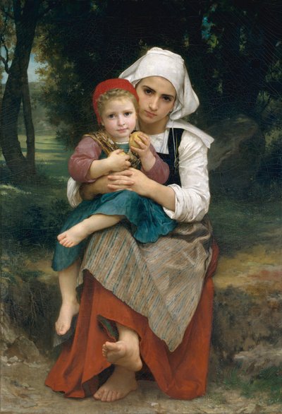 Breton testvér, 1871. alkotó: William Adolphe Bouguereau