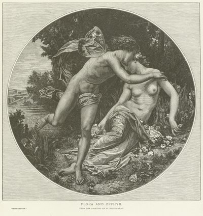Flóra és Zephyr alkotó: William Adolphe Bouguereau