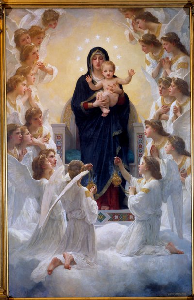 A Szűz angyalokkal, William Adolphe Bouguereau (1825-1905) 1900 alkotó: William Adolphe Bouguereau