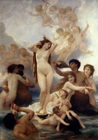 Vénusz születése alkotó: William Adolphe Bouguereau