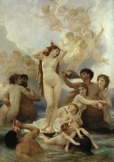 Vénusz születése alkotó: William-Adolphe Bouguereau