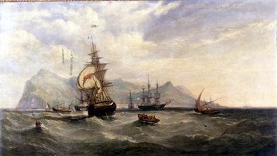 Outward Bound – Funchal Roads belépés, Madeira alkotó: William Adolphus Knell
