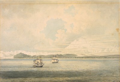 Icy Bay, a St. Elias-hegy közelében, Alaszkában alkotó: William Alexander