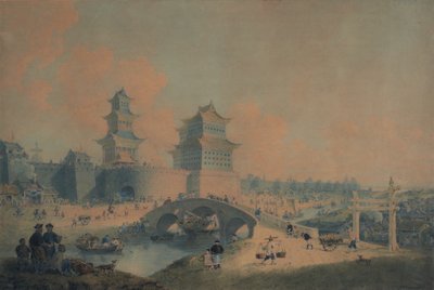 Pekin városa, Ping Tze Muen, Pekin egyik nyugati kapuja alkotó: William Alexander