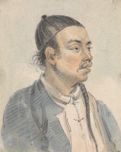 Egy kínai férfi portréja alkotó: William Alexander