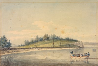 Figyelemre méltó alátámasztott oszlopok Port Townsendben, a Georgiai-öbölben alkotó: William Alexander