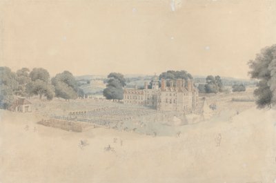 A vacsora a Mote Parkban, Maidstone-ban, a Kentish Volunteers királyi áttekintése után alkotó: William Alexander