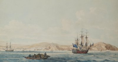 Kilátás Ten-Tchoo-foo városára alkotó: William Alexander