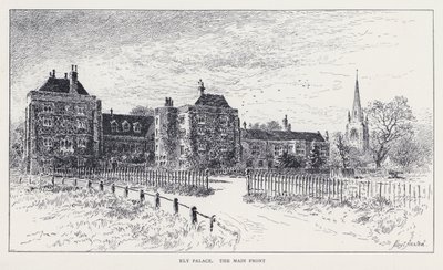 Ely-palota, The Main Front (metszet) alkotó: William Alexander Ansted