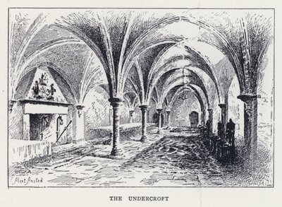 The Undercroft (metszet) alkotó: William Alexander Ansted