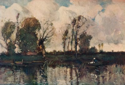 „The Banks of the Loir”, 1900 alkotó: William Alfred Gibson