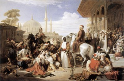 A rabszolgapiac, Konstantinápoly alkotó: William Allan