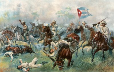 A desmayói csata - "A kubai balaklava" alkotó: William Allen Rogers