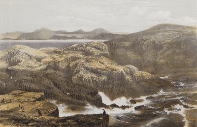 Staffa-sziget (chromolitho) alkotó: William Andrews Nesfield